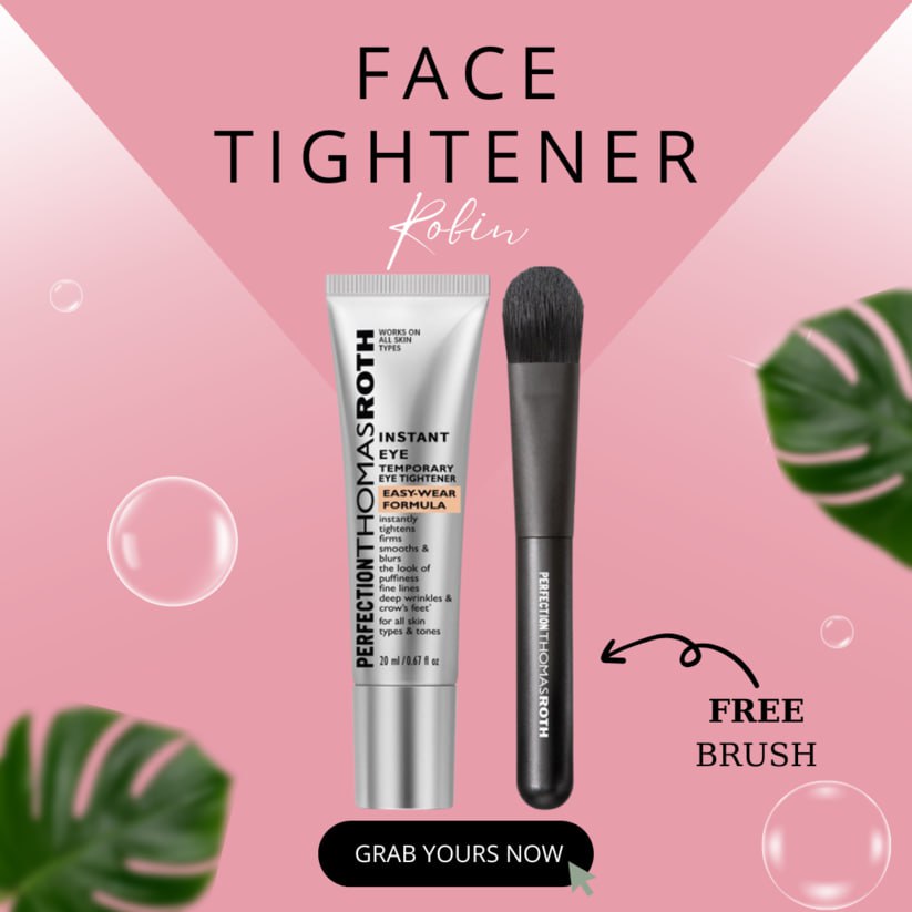 🌸 Instant face Tightener No-Filter Primer (with Brush FREE !)